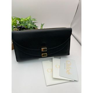 クロエ(Chloe)の【美品】Chloe  Calfskin Marcie ダブルフラップ 長財布(財布)