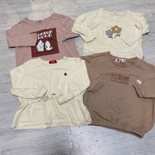 西松屋 - 女の子用　Tシャツ　4枚セット