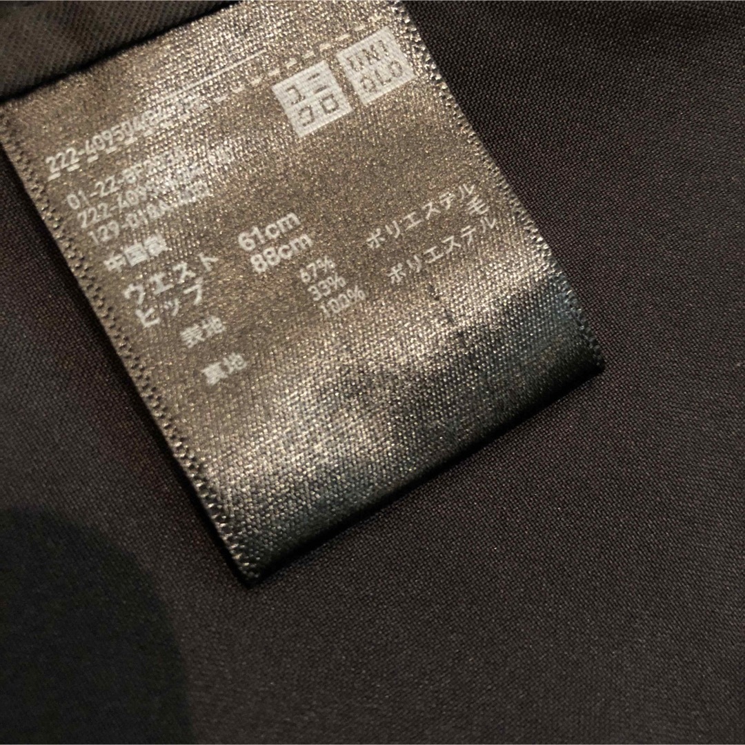 UNIQLO(ユニクロ)のウールブレンド ミニスカート★ハイウエスト デザイン シルエット モード シック レディースのスカート(ミニスカート)の商品写真