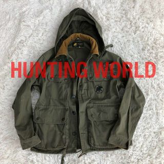 ハンティングワールド(HUNTING WORLD)のハンティングワールドハンティングジャケットLオリーブHUNTINGWORLD(ミリタリージャケット)