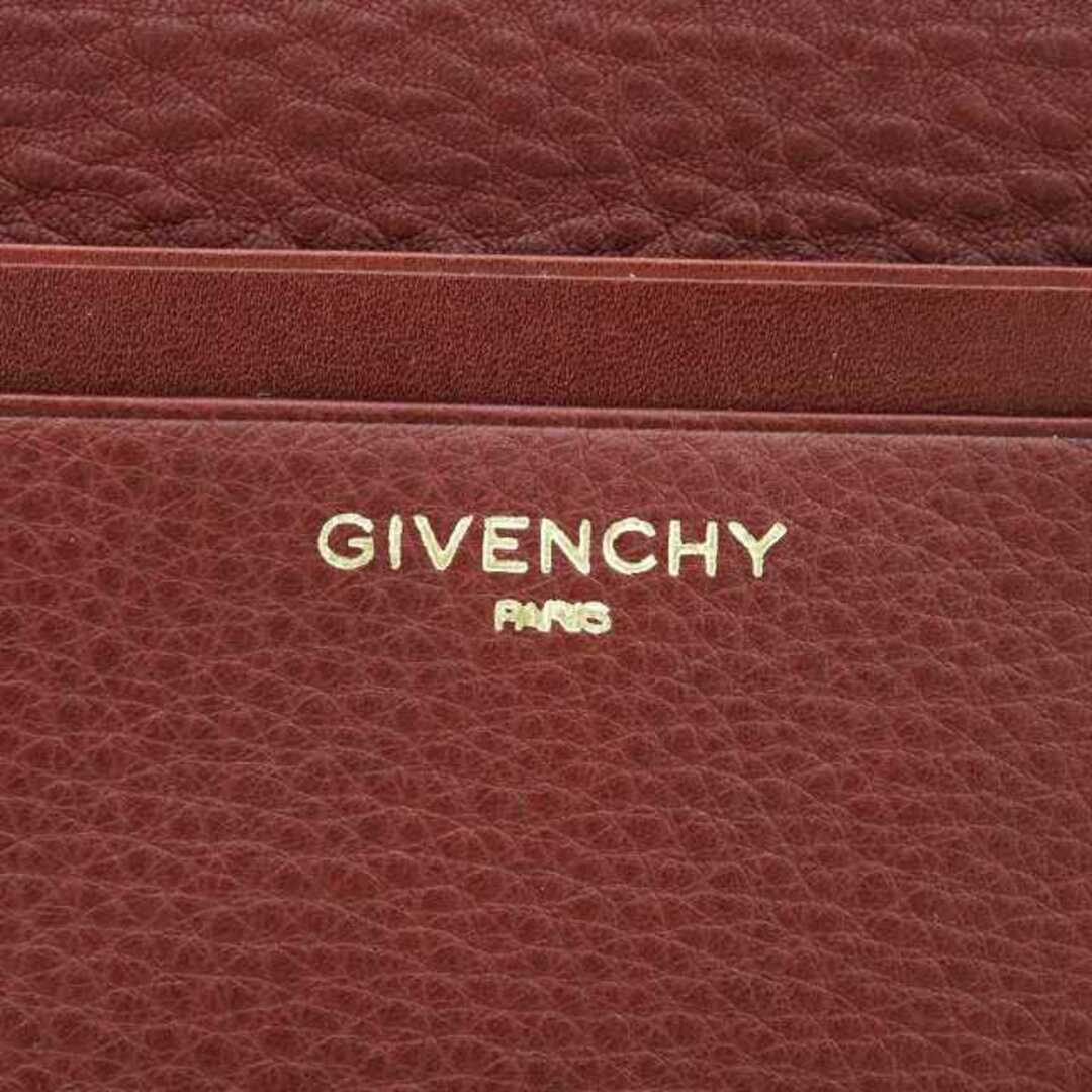 GIVENCHY(ジバンシィ)のGIVENCHY 長財布 ウォレット 札入れ レザー ゴールドロゴ 赤 レッド メンズのファッション小物(長財布)の商品写真