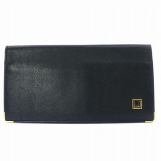 ダンヒル(Dunhill)のダンヒル dunhill 長財布 二つ折り 札入れ ウォレット レザー 黒(折り財布)