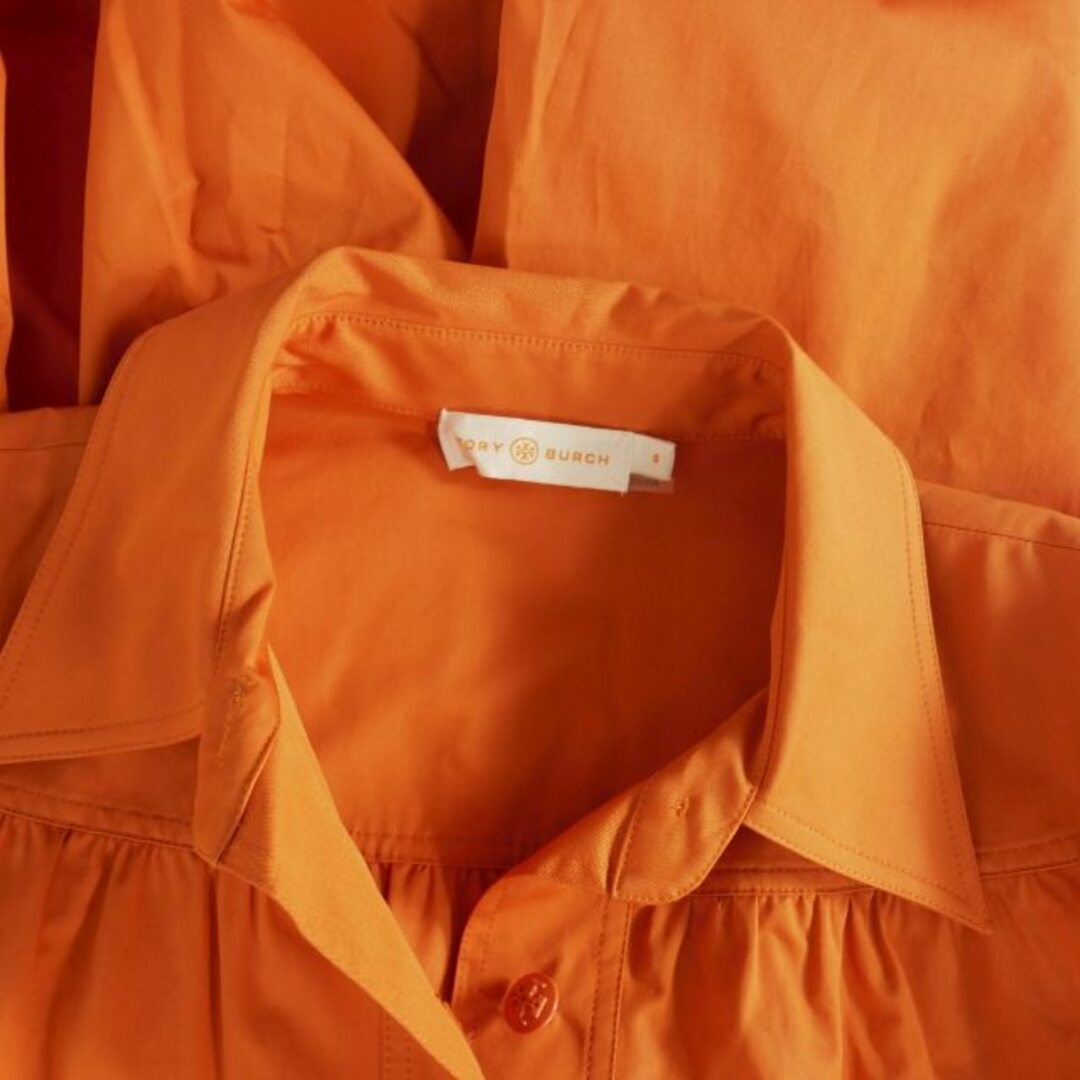 Tory Burch(トリーバーチ)のトリーバーチ 21SS シャツワンピース ドレス 長袖 O オレンジ レディース レディースのワンピース(ロングワンピース/マキシワンピース)の商品写真