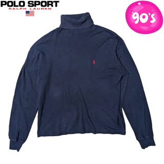 ラルフローレン(Ralph Lauren)のRALPH LAUREN SPORT ネイビー タートルネック ニットセーター(ニット/セーター)