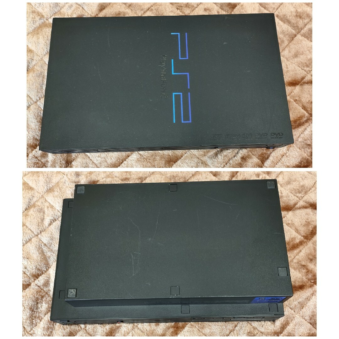 PlayStation2(プレイステーション2)の【美品】プレイステーション2 本体一式セット☆PlayStation2☆実動品☆ エンタメ/ホビーのゲームソフト/ゲーム機本体(家庭用ゲーム機本体)の商品写真