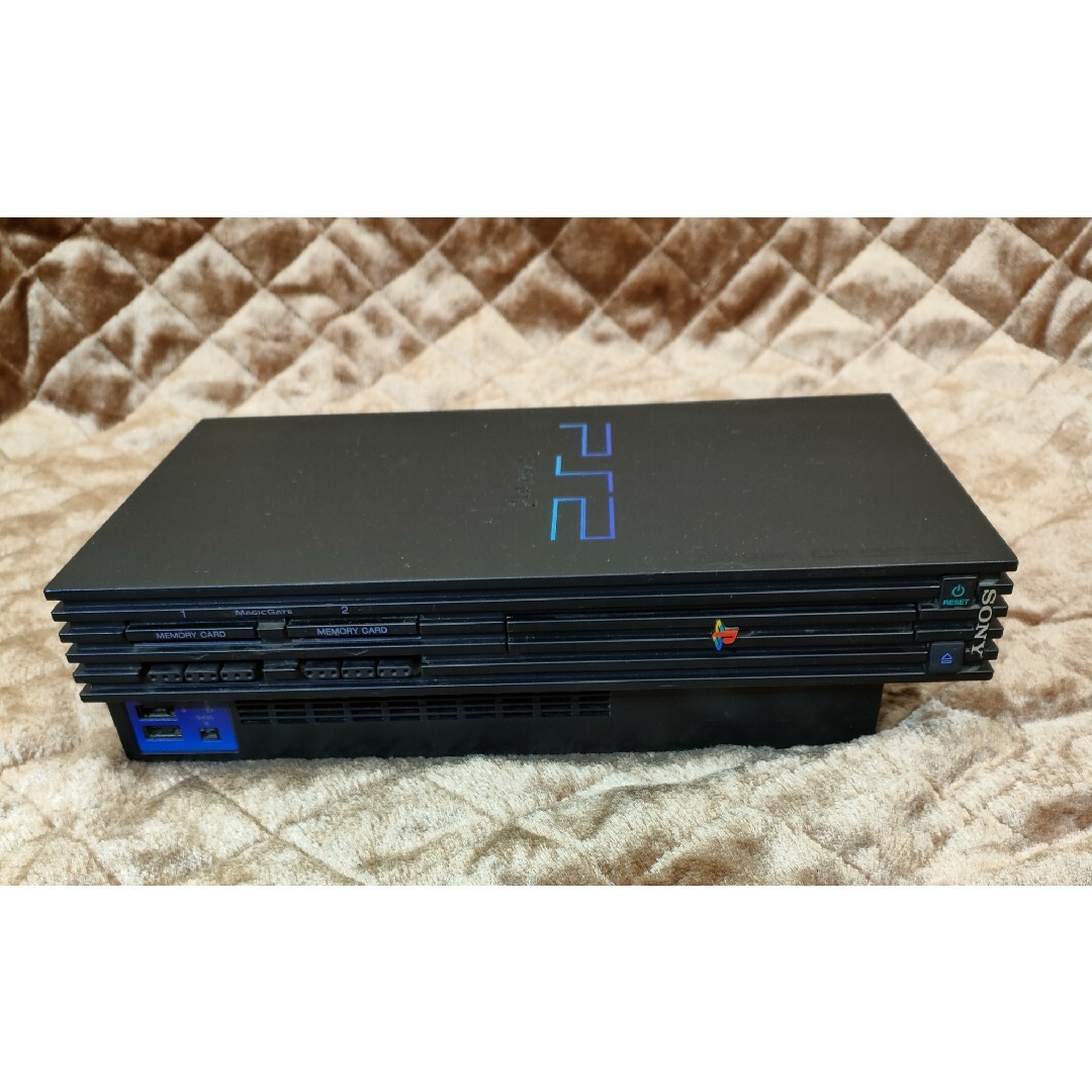 PlayStation2(プレイステーション2)の【美品】プレイステーション2 本体一式セット☆PlayStation2☆実動品☆ エンタメ/ホビーのゲームソフト/ゲーム機本体(家庭用ゲーム機本体)の商品写真