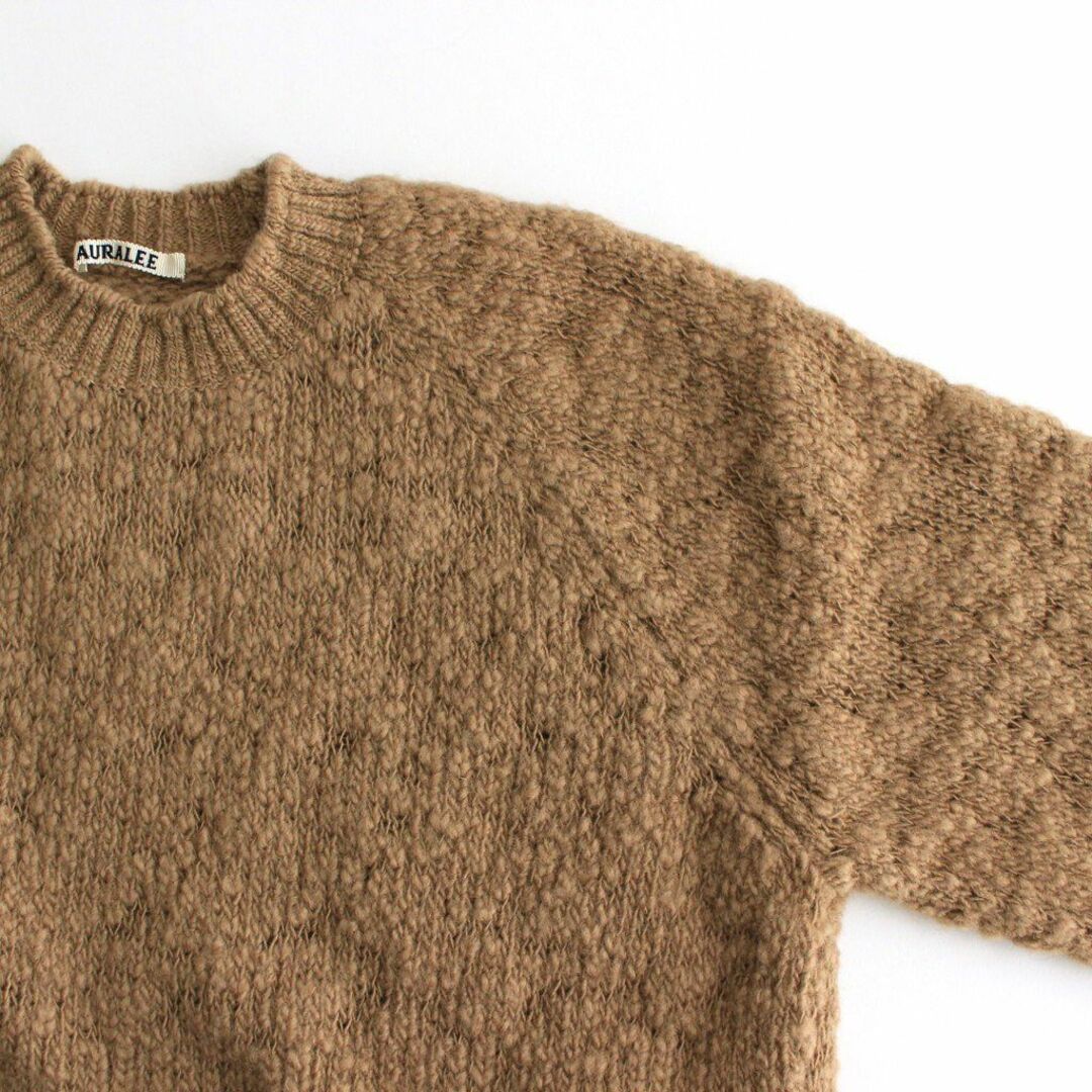 AURALEE(オーラリー)のAURALEE WOOL SLUB KNIT P/O #BEIGE メンズのトップス(ニット/セーター)の商品写真