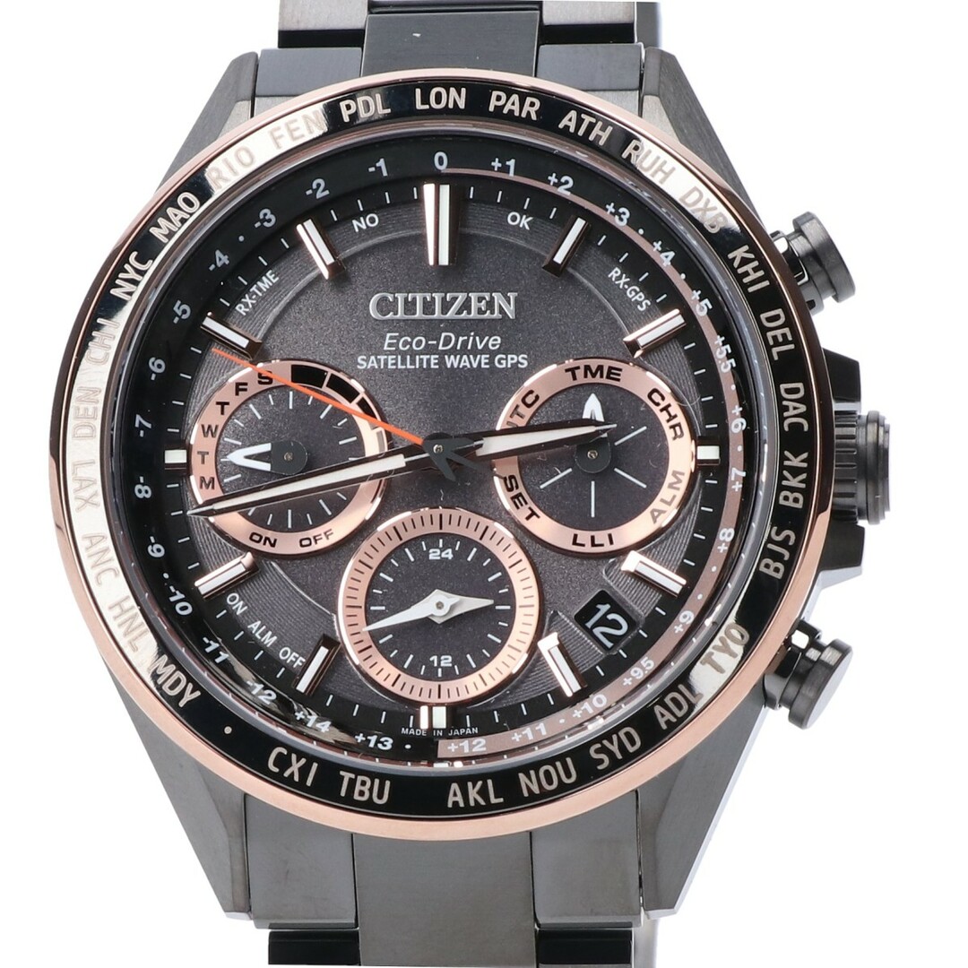 CITIZEN(シチズン)のシチズン 新品未使用 CC4016-67E アテッサ アクトライン ブラックチタン エコドライブ GPS衛星電波 メンズの時計(腕時計(アナログ))の商品写真