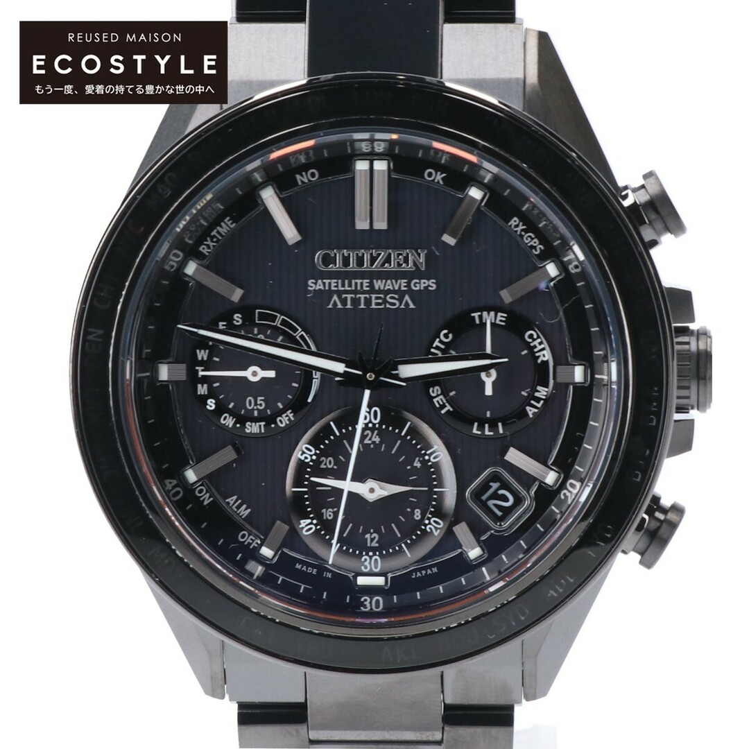 CITIZEN(シチズン)のシチズン 新品未使用 CC4055-65E アテッサ アクトライン ブラックチタン エコドライブGPS衛星電波 メンズの時計(腕時計(アナログ))の商品写真