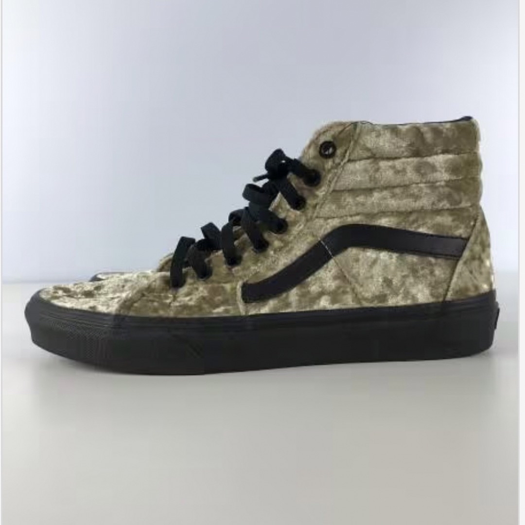 VANS(ヴァンズ)のOFF THE WALL GOLD系ベルベットVans SK8-Hi レディースの靴/シューズ(スニーカー)の商品写真