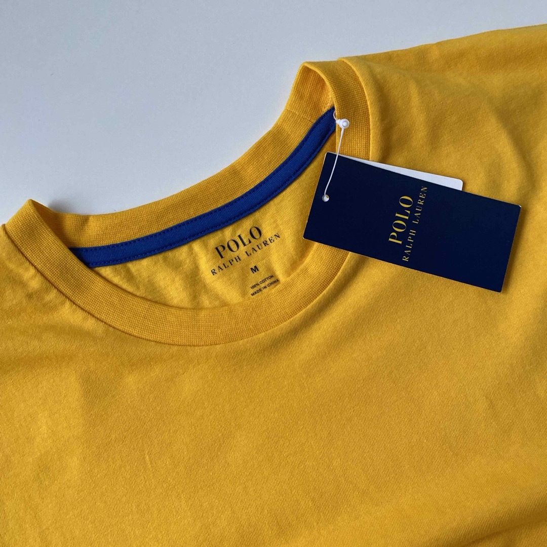 POLO RALPH LAUREN(ポロラルフローレン)のPOLOラルフローレン Tシャツ イエロー メンズM コットン 未使用  メンズのトップス(Tシャツ/カットソー(半袖/袖なし))の商品写真