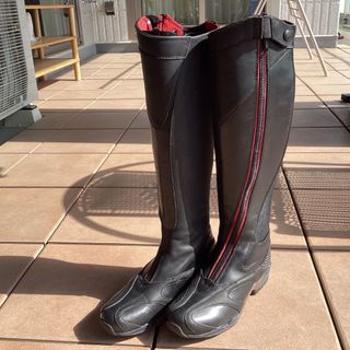 ARIAT アリアト　乗馬用ブーツ　長靴　ブラック&赤　24.5cm 長身者向(ブーツ)