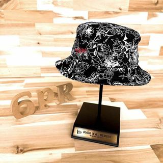 ニューエラー(NEW ERA)の激レア/美品【ニューエラ×岡本太郎】限定コラボ スケッチ アート ハット 黒×白(ハット)