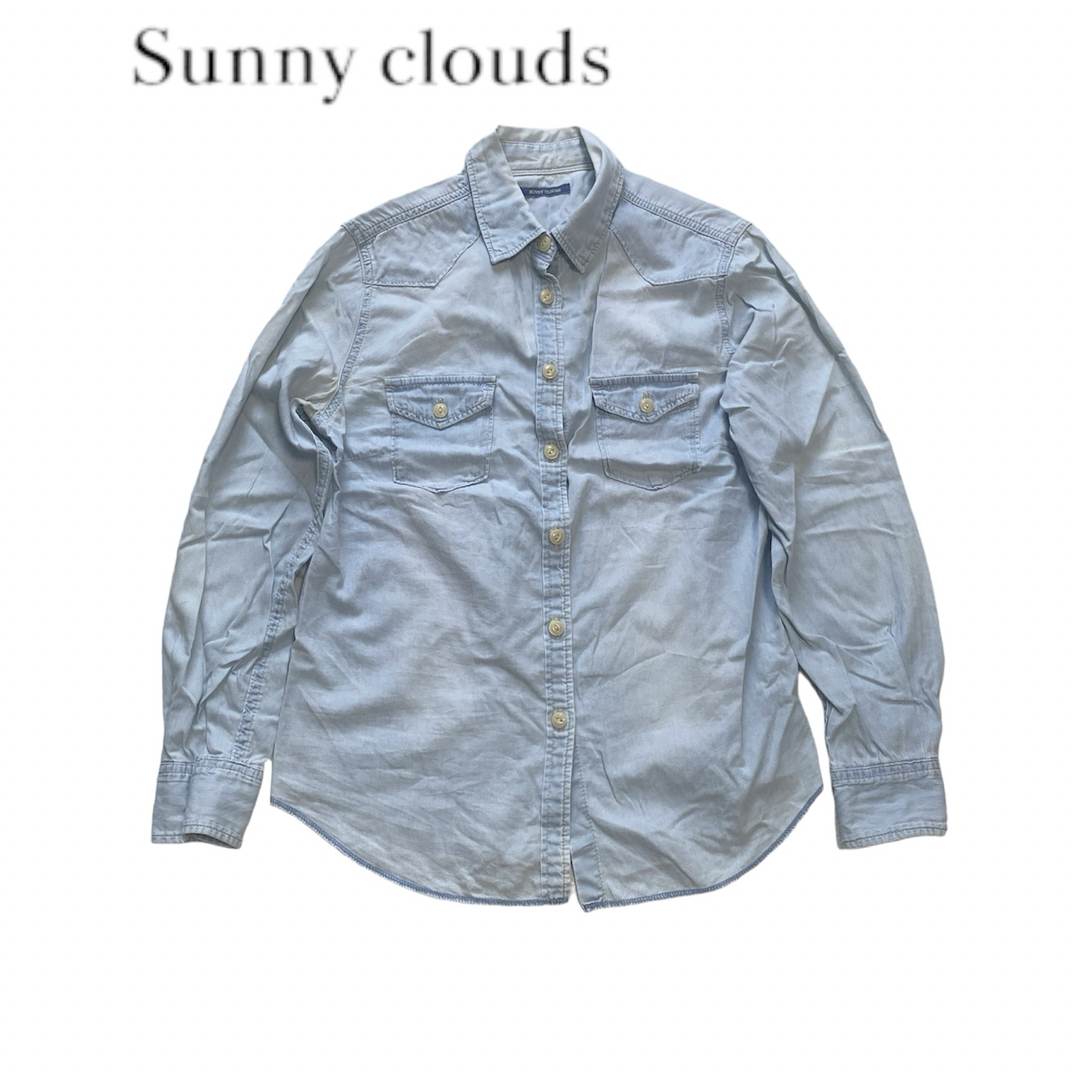 Sunny clouds（FELISSIMO）(サニークラウズ)のサニークラウズ　デニムシャツ〈レディース〉　M レディースのトップス(シャツ/ブラウス(長袖/七分))の商品写真