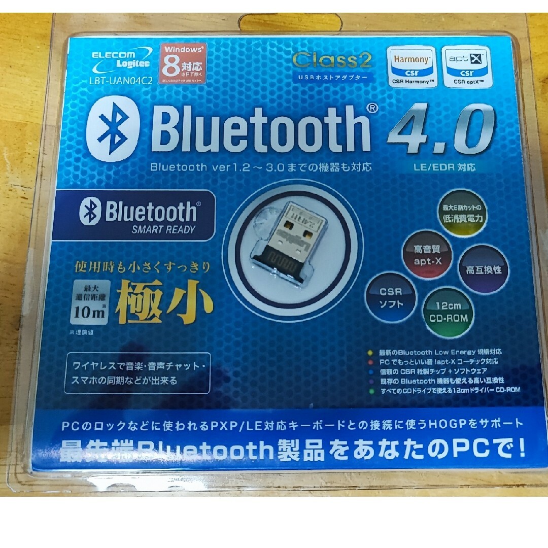 ELECOM(エレコム)のLogitec USBアダプター LBT-UAN04C2BK インテリア/住まい/日用品のオフィス用品(OA機器)の商品写真