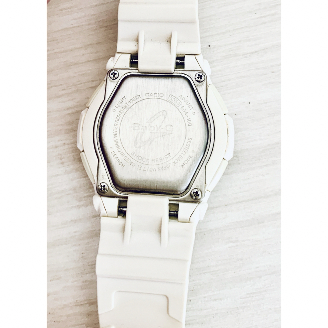 Baby-G(ベビージー)のカシオ　腕時計 ベビージー BGA-100 ホワイト レディースのファッション小物(腕時計)の商品写真