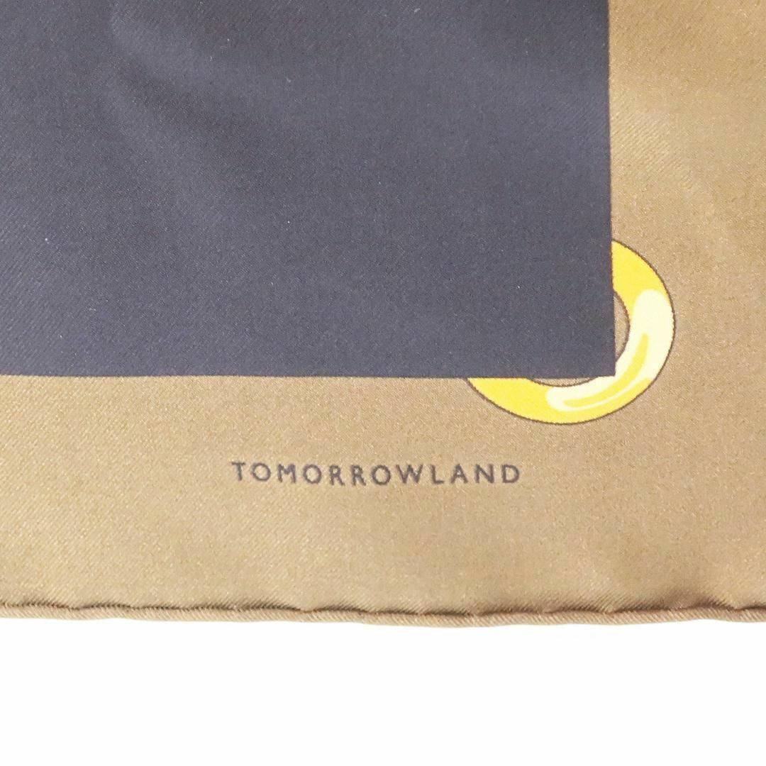 TOMORROWLAND(トゥモローランド)の正規品 トゥモローランド 大判スカーフ シルク100% 正方形 85cm タグ レディースのファッション小物(バンダナ/スカーフ)の商品写真