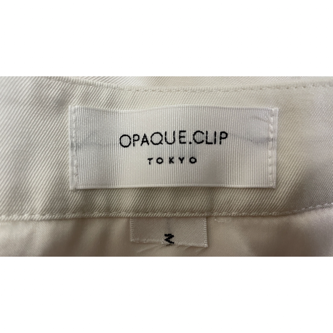 OPAQUE.CLIP(オペークドットクリップ)の【未使用品】OPAQUE.CLIPレース切替 サテンフレアスカート レディースのスカート(ロングスカート)の商品写真