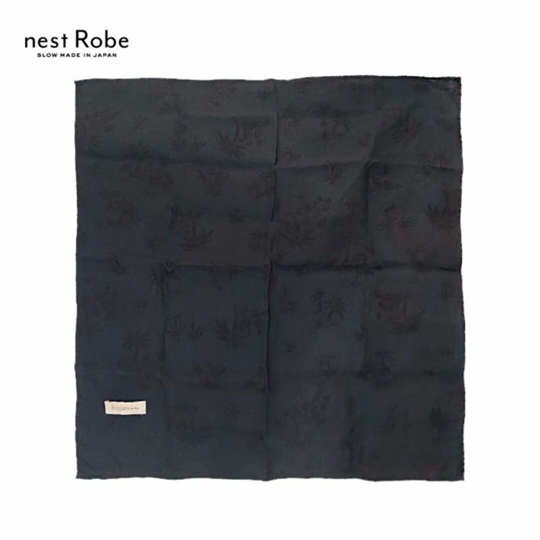 nest Robe(ネストローブ)の新品 nest Robe✨ビスクバイネストローブ 麻 リネンバンダナ ヤシの木 レディースのファッション小物(バンダナ/スカーフ)の商品写真