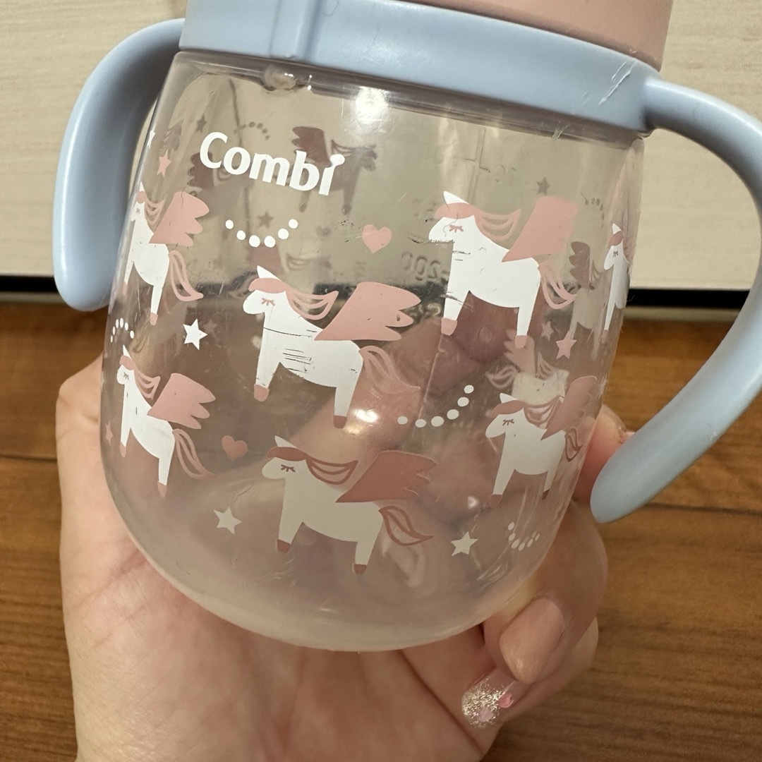 combi(コンビ)のCombi  ラクマグ 2個セット　コップ　ストロー キッズ/ベビー/マタニティの授乳/お食事用品(マグカップ)の商品写真