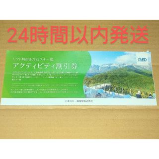 日本駐車場開発 日本スキー場開発 株主優待 リフト利用場アクティビティ割引券1枚(スキー場)