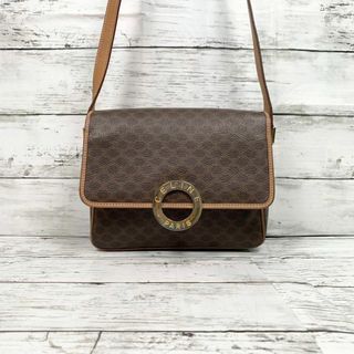 セリーヌ(celine)の《希少✨》セリーヌ　ショルダーバッグ　サークル金具　マカダム柄(ショルダーバッグ)