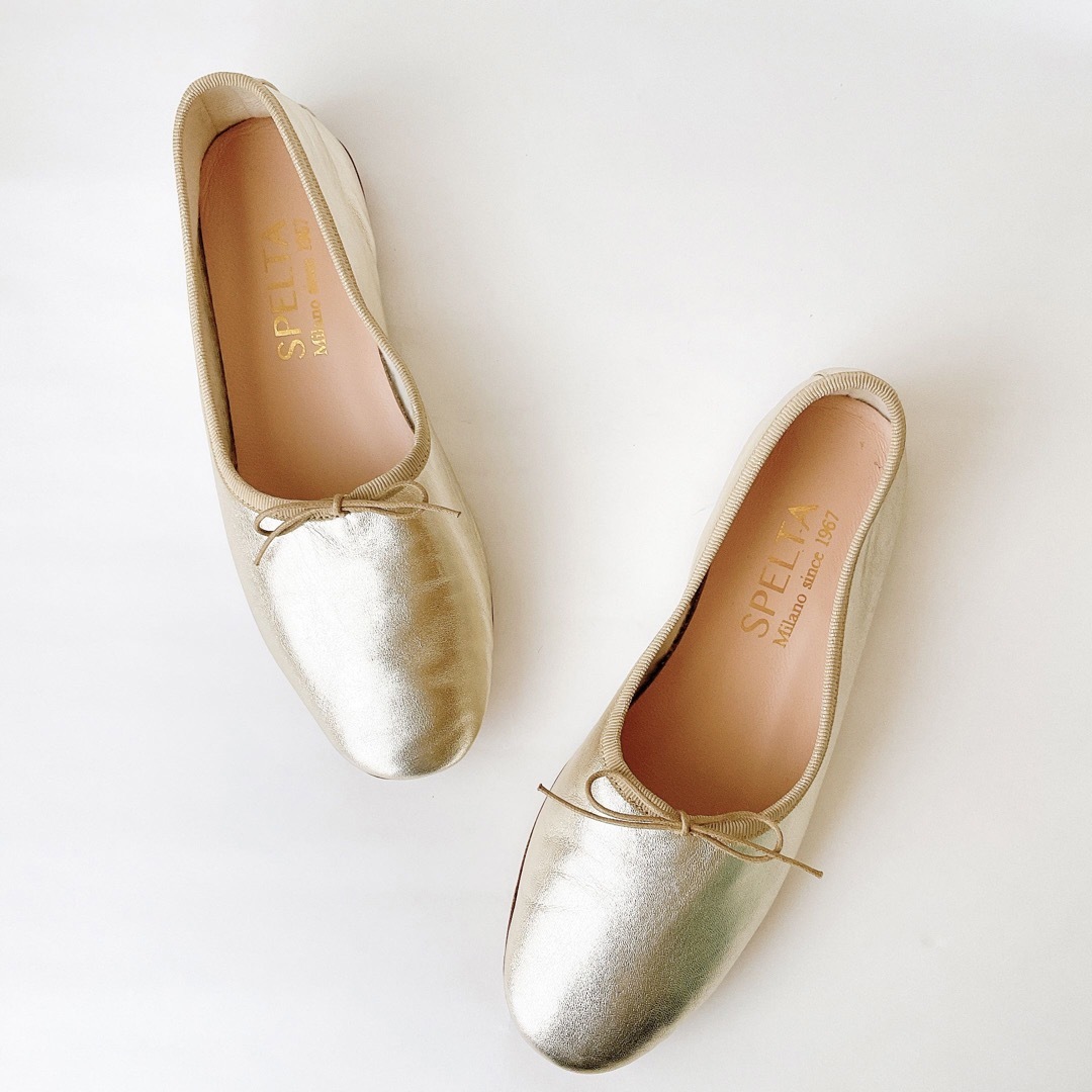 repetto(レペット)の【未使用】SPELTA/スペルタOLGAバレエシューズ◇36 23cm ゴールド レディースの靴/シューズ(バレエシューズ)の商品写真