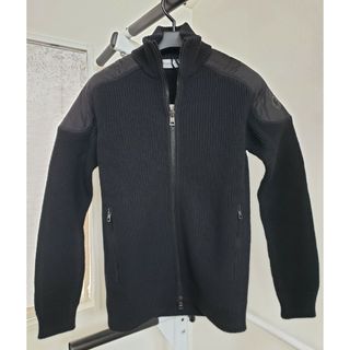 モンクレール(MONCLER)の【未使用】モンクレール　MONCLER　ジップアップ　ブルゾン　ブラック　S(ブルゾン)