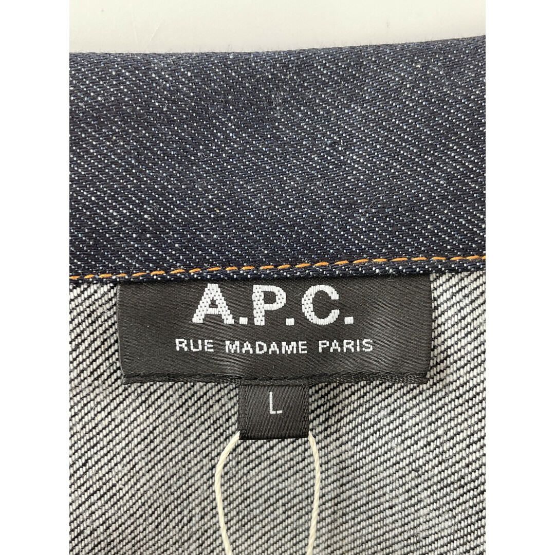 A.P.C(アーペーセー)のアーペーセー ×BEAMS LIGHT別注 インディゴ デニムジャケット L メンズのジャケット/アウター(その他)の商品写真