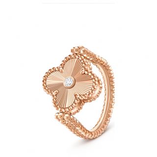 ヴァンクリーフアンドアーペル(Van Cleef & Arpels)のヴィンテージ アルハンブラ リバーシブル リング(リング(指輪))