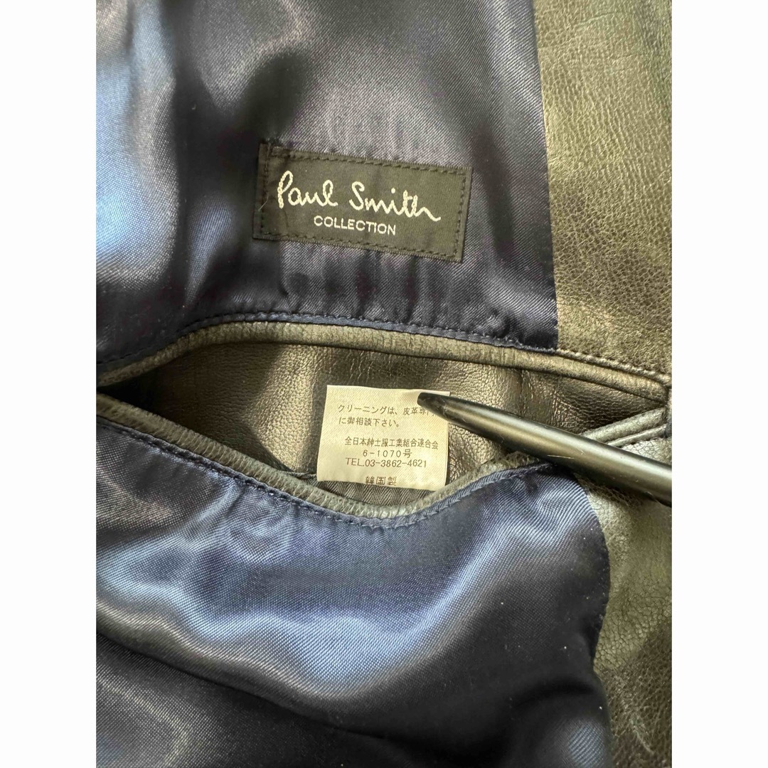 Paul Smith(ポールスミス)のPaul Smith ダブル ライダース レザー ジャケット 本革 革ジャン メンズのジャケット/アウター(ライダースジャケット)の商品写真