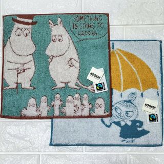 ムーミン(MOOMIN)の新品２枚 LillaMy ハンドタオル ムーミン リトルミイ ニョロニョロ パパ(タオル)