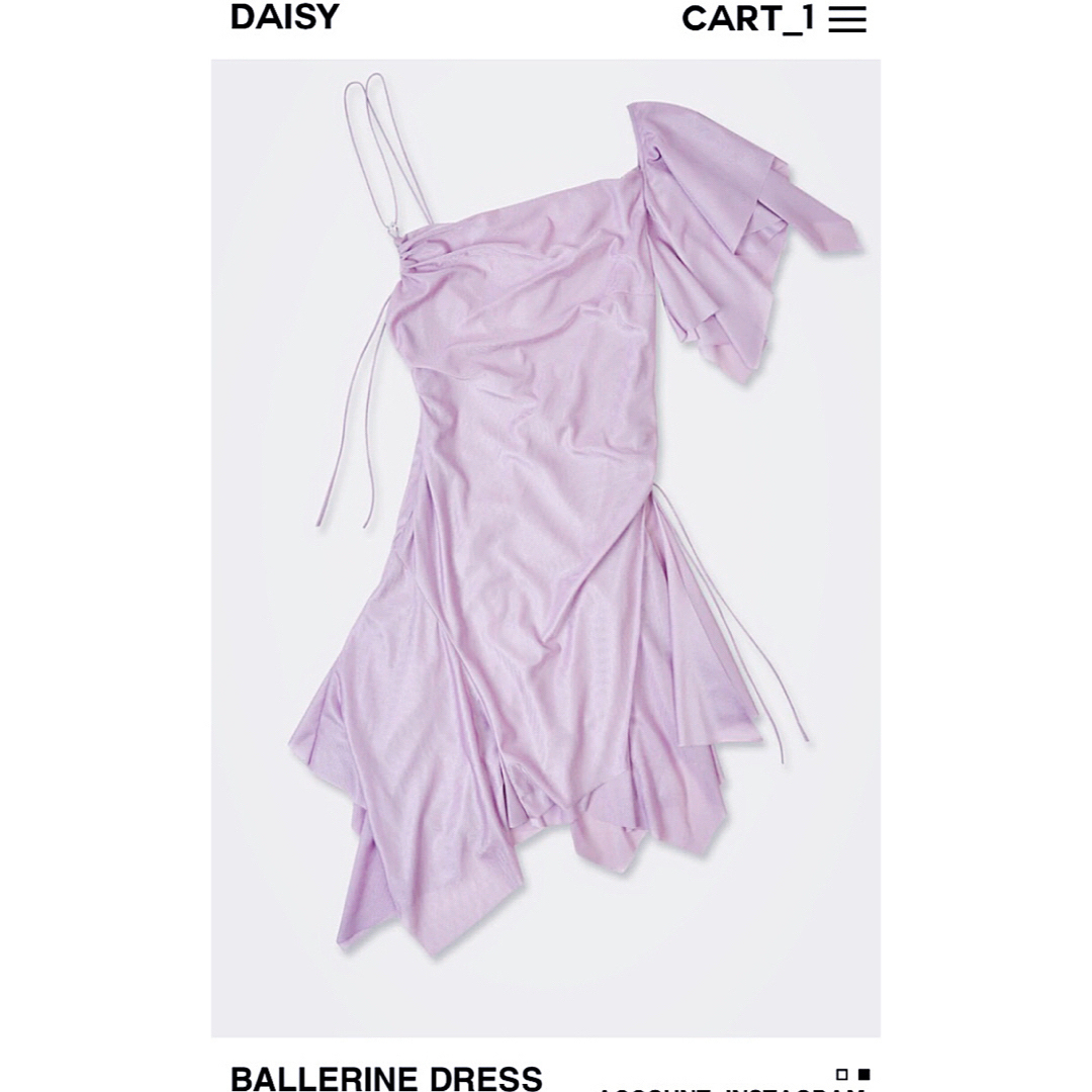 Verybrain(ベリーブレイン)のVOGUE掲載♡完売レア品♡試着のみ♡DAISY♡BALLERINE DRESS レディースのワンピース(ミニワンピース)の商品写真