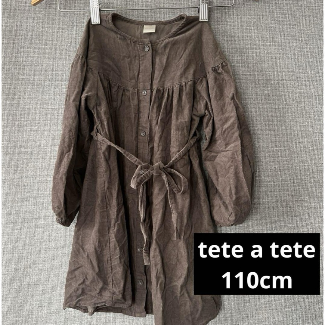 tete a tete コーデュロイワンピース キッズ/ベビー/マタニティのキッズ服女の子用(90cm~)(ワンピース)の商品写真