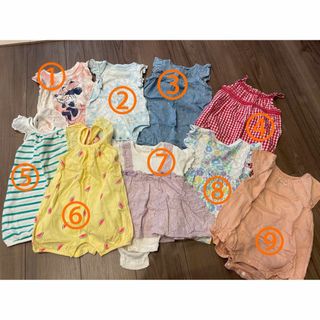 ベビー服まとめ売り　女の子　70サイズ(カバーオール)