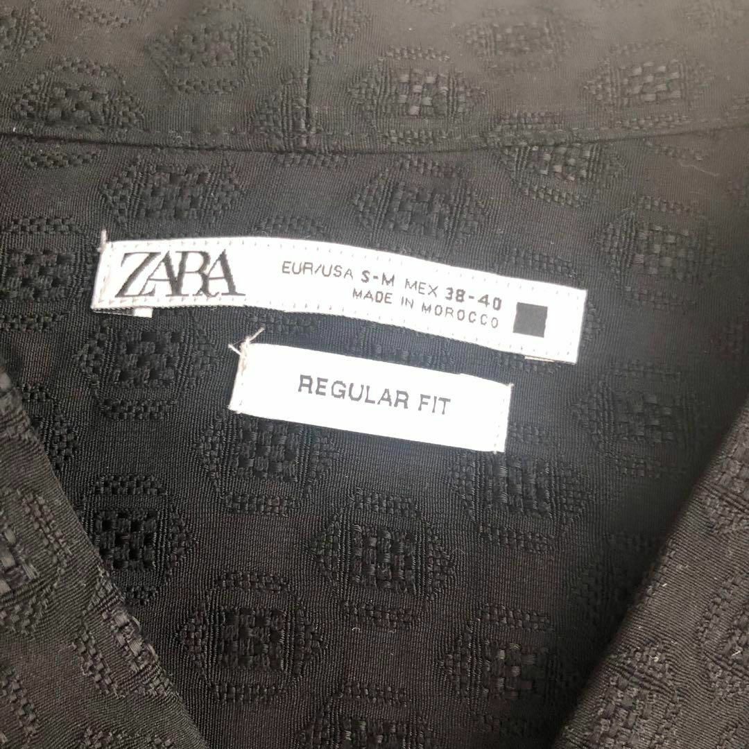 ZARA(ザラ)のZARAレーヨン素材カジュアルセットアップ　レースブラック黒ザラノーカラー メンズのスーツ(セットアップ)の商品写真