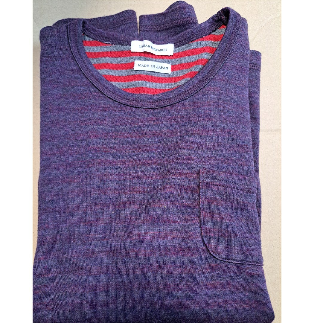 URBAN RESEARCH(アーバンリサーチ)のURBAN RESEARCH　赤紫カットソー メンズのトップス(Tシャツ/カットソー(七分/長袖))の商品写真