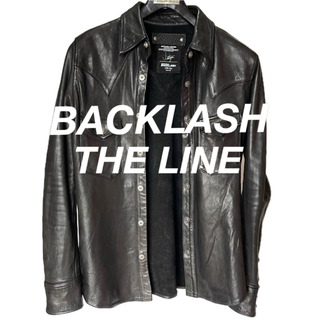 イサムカタヤマバックラッシュ(ISAMUKATAYAMA BACKLASH)のバックラッシュ　ザライン　T-003 レザーシャツ　ジャケット(レザージャケット)