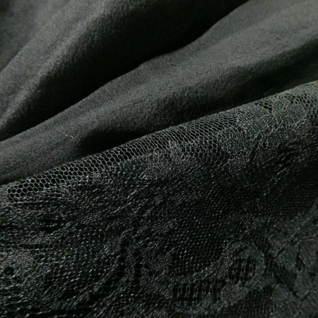 ROCHAS(ロシャス)の美品 ロシャス シルク チュール レース ロング丈 シフォン フレアスカート レディースのスカート(ロングスカート)の商品写真