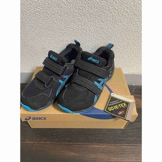 スクスク(SUKUSUKU（asics）)のアシックス　スクスク　TR.ランナーミニ　19.5cm BLACK×AQUA(スニーカー)