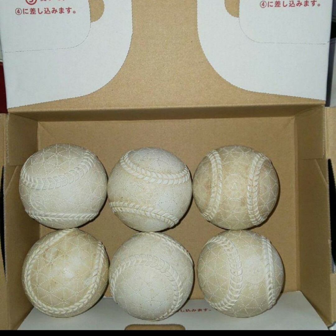 軟式ボール 軟式野球ボール A球6球 スポーツ/アウトドアの野球(ボール)の商品写真
