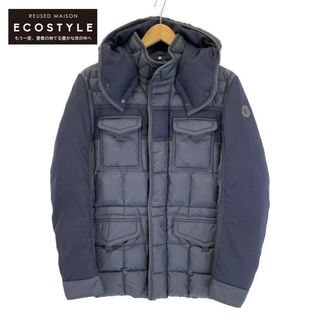 モンクレール(MONCLER)のモンクレール JACOB ヤコブ ウール切替 フード付ダウン 2(ダウンジャケット)