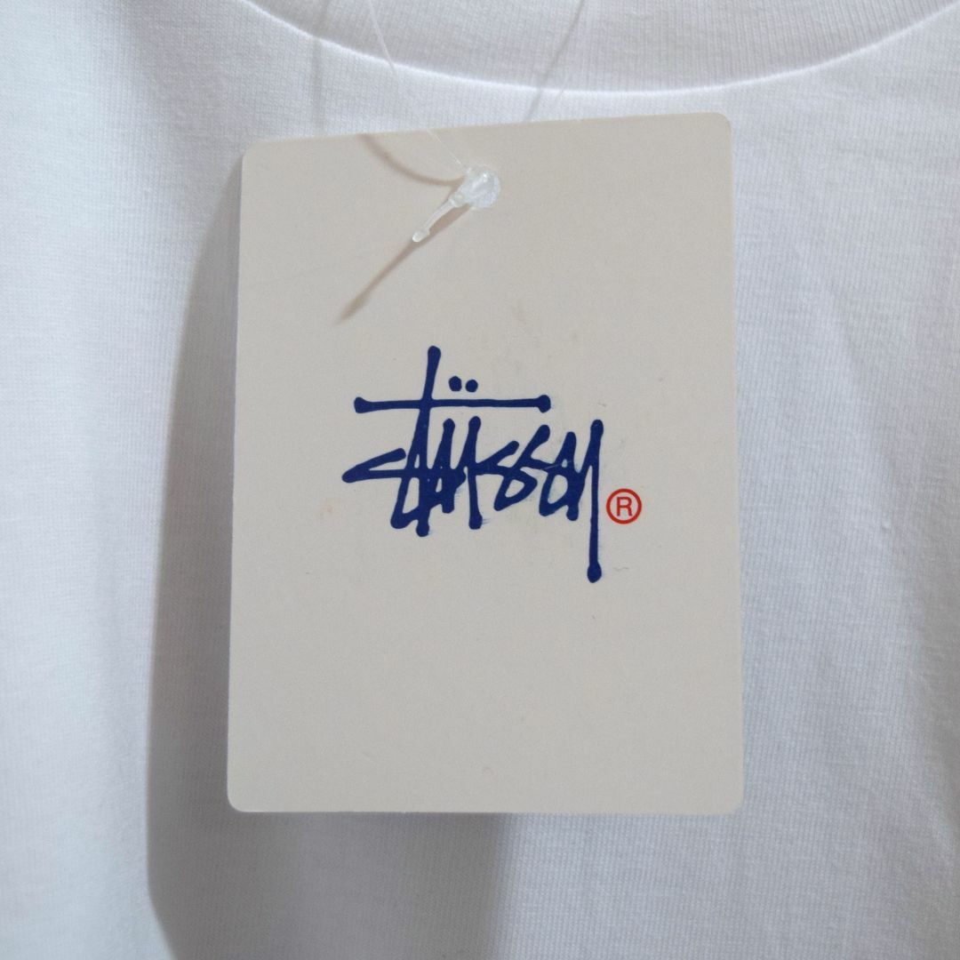 STUSSY(ステューシー)の《ステューシー》正規・新品タグ　SSロゴ　ホワイトXXL　ロングTシャツ メンズのトップス(Tシャツ/カットソー(七分/長袖))の商品写真