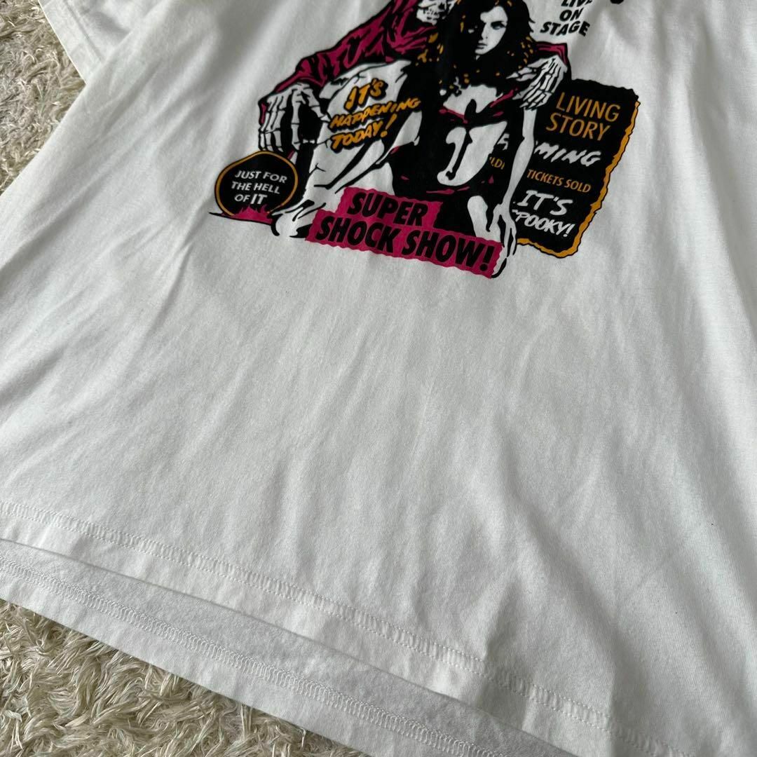 HYSTERIC GLAMOUR(ヒステリックグラマー)の新品 HYSTERIC GLAMOUR tシャツ 半袖 死神 ガール ホワイト レディースのトップス(Tシャツ(半袖/袖なし))の商品写真