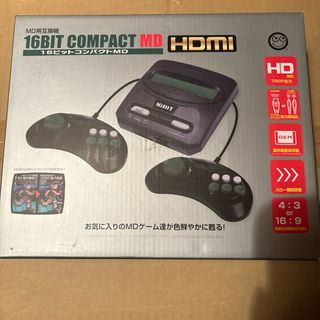 ファミリーコンピュータ(ファミリーコンピュータ)の(MD用互換機)16ビットコンパクトMD HDMI(家庭用ゲーム機本体)