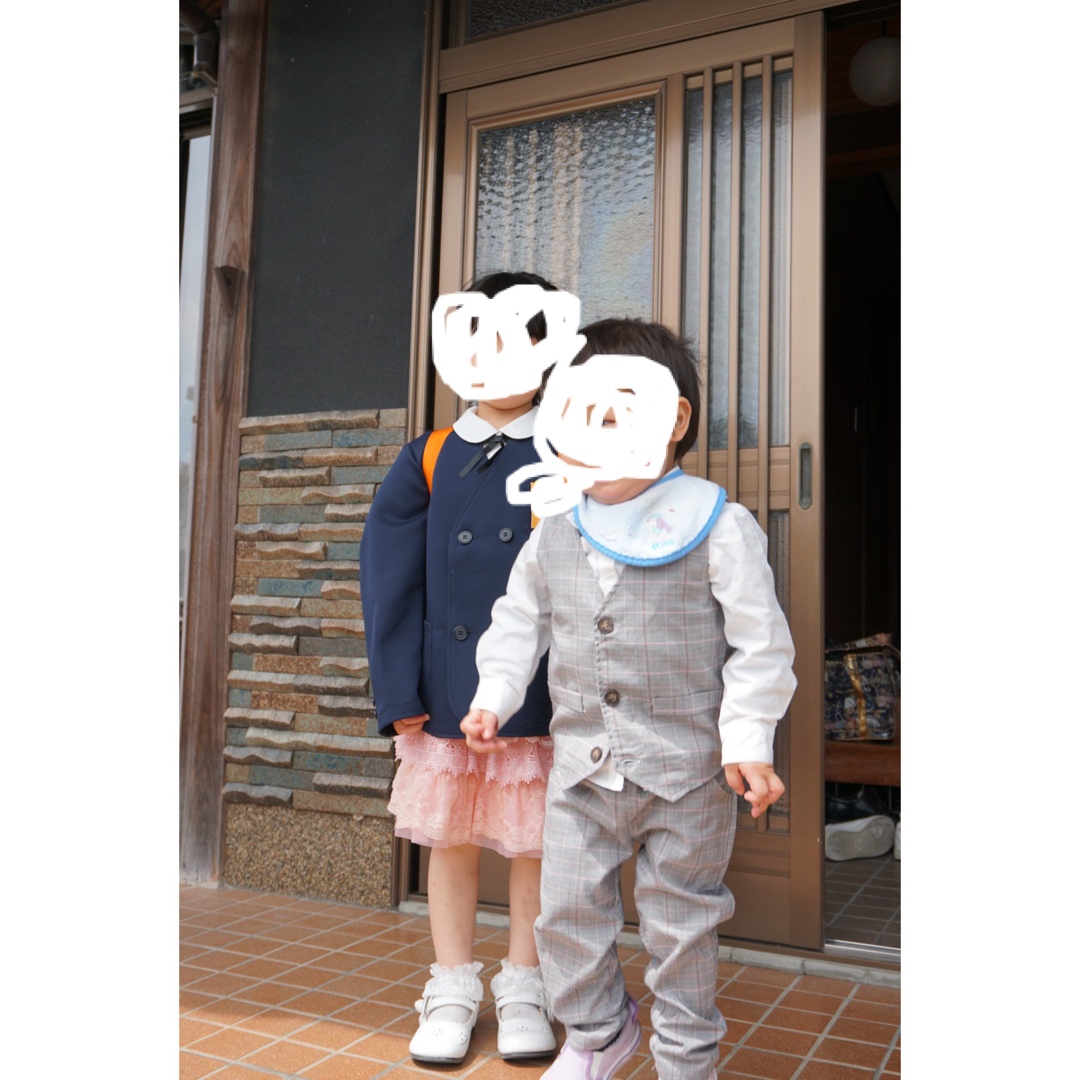 100㎝男児スーツ キッズ/ベビー/マタニティのキッズ服男の子用(90cm~)(ドレス/フォーマル)の商品写真