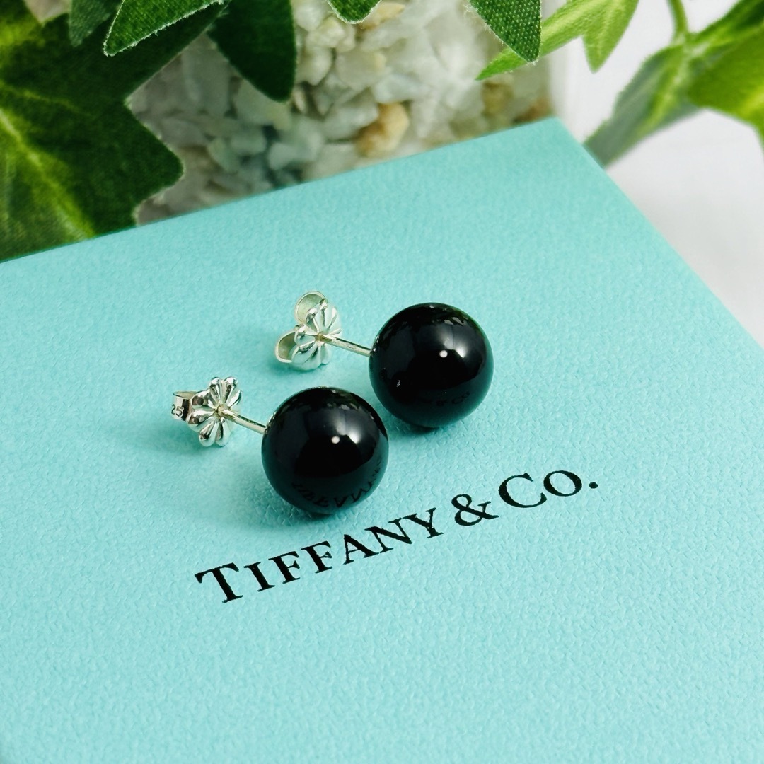 Tiffany & Co.(ティファニー)のTiffany ティファニー　ピアス　両耳　オニキス　ブラック レディースのアクセサリー(ピアス)の商品写真