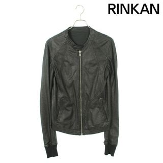 リックオウエンス(Rick Owens)のリックオウエンス  RU7764 シングルレザージャケット メンズ XS(レザージャケット)