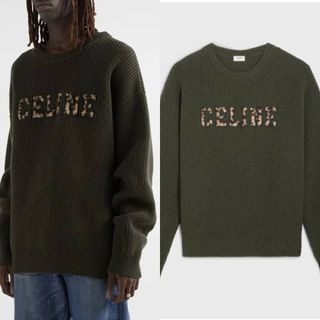 celine - 正規品 セリーヌ ニット セーター モックネック ブラックの