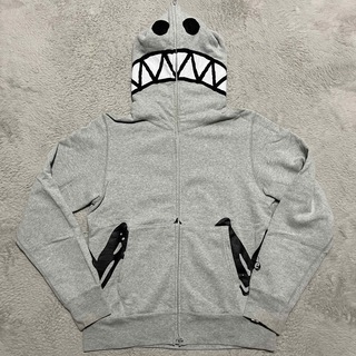 A BATHING APE - APE BAPE KAWS shark hoodie シャーク パーカー 迷彩